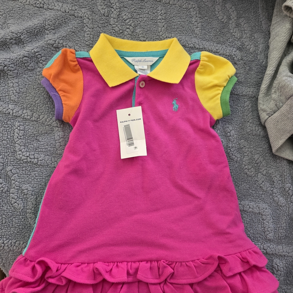 Ralph Lauren Kids' Colorful Polo Dress